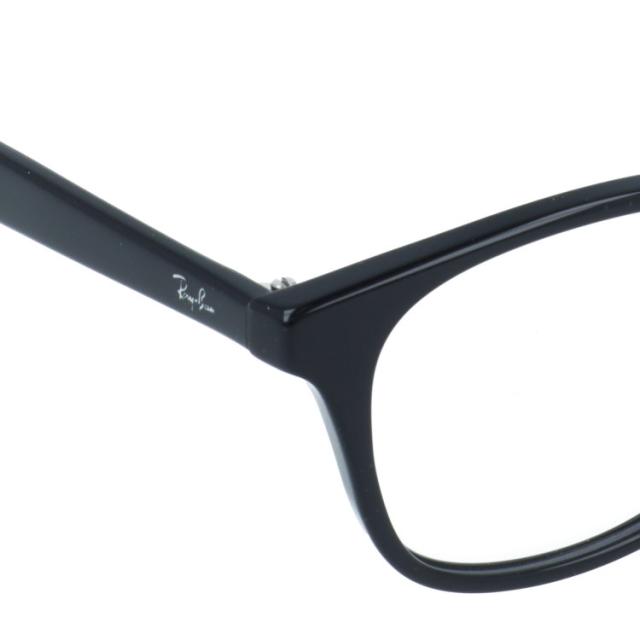 レイバン メガネフレーム 伊達 アジアンフィット/フルフィット/調整可能ノーズパッド/クリングス Ray-Ban RX5386D 2000 51 ウェリントン 男女兼用 国内正規品