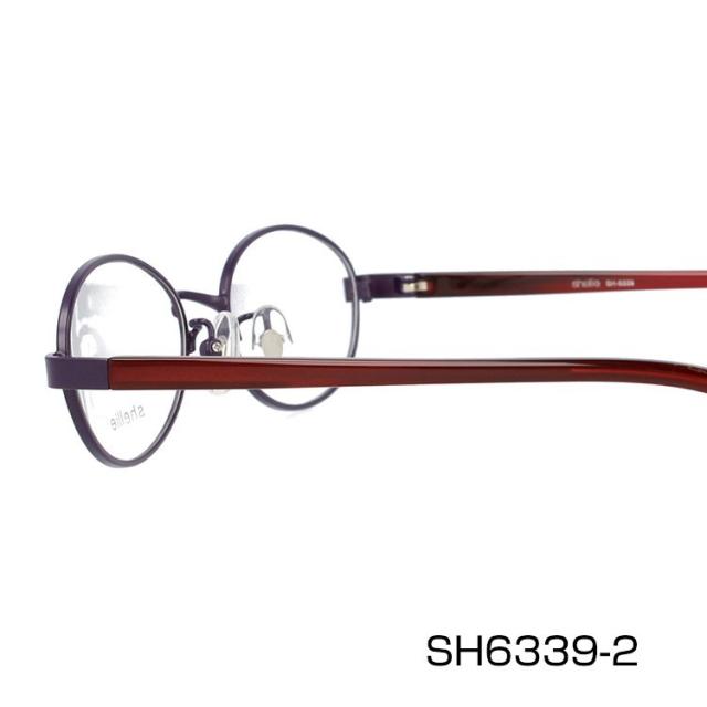 シェリー メガネフレーム オーバル型 伊達メガネ shellie SH6339 全3