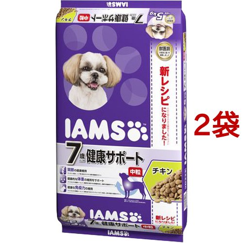 アイムス ７歳以上用 健康サポート チキン 中粒(5kg*2コセット)[ドッグフード(ドライフード)]