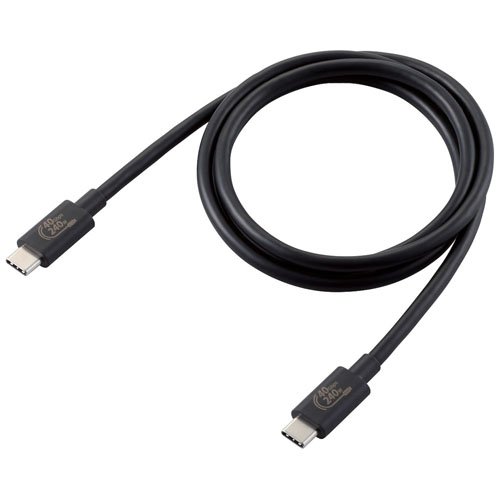 エレコム USB Type-Cケーブル 4.0 PD EPR対応 240W ブラック USB4-CCPE10NBK(1個)[情報家電　その他]
