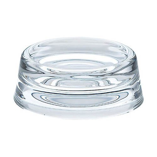小皿 花かざり リバーシブルプレート クリア ケース販売 TS44011(48個入)[食器・カトラリー その他]