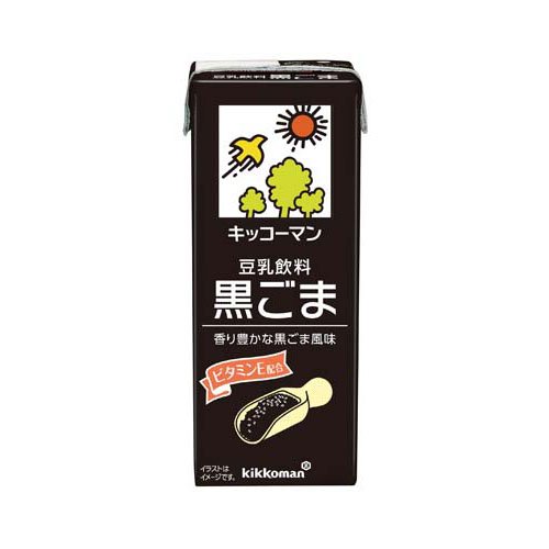 キッコーマン 豆乳飲料 黒ごま(200ml*18本入)[豆乳]