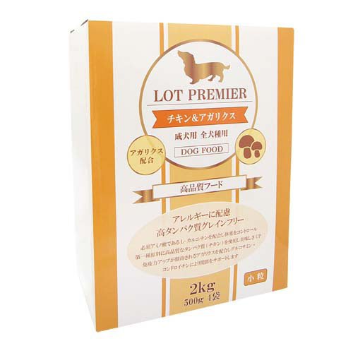 ロットプレミア チキン＆アガリクス 成犬用 小粒(2kg)[ドッグフード(ドライフード)]の通販は 5,412円