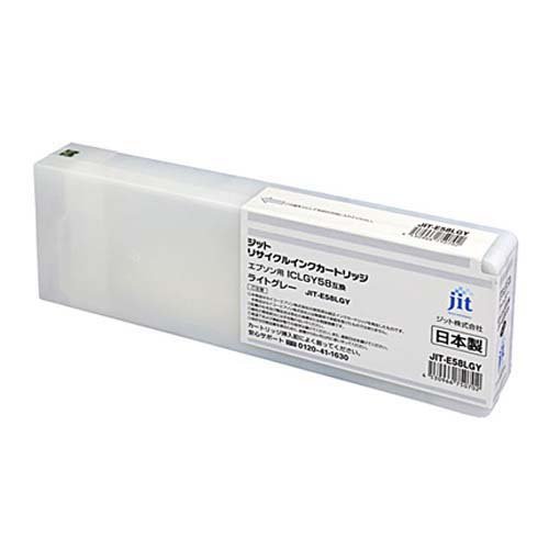 ジット 互換インクカートリッジ エプソン ICLGY58 ライトグレー JIT-E58LGY(1個)[インク]の通販は 13,180円