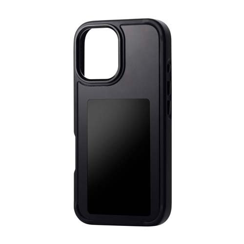 エレコム iPhone16ケース 背面ディスプレイ搭載 黒(1個)[その他]