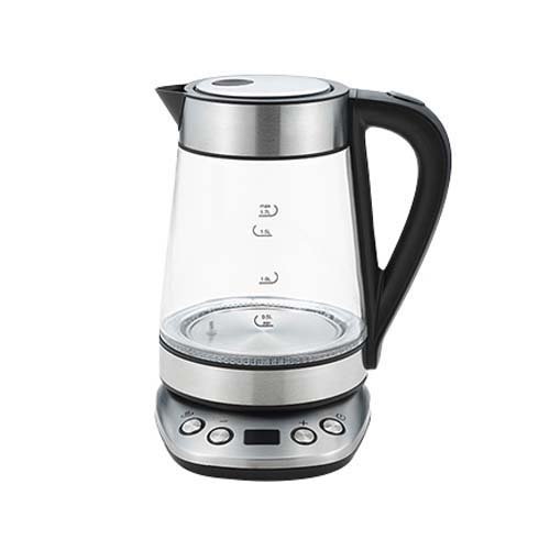 サスティア 温度調整ガラス電気ケトル 1.7L SUS-02(1台)[電気ポット・電気ケトル]