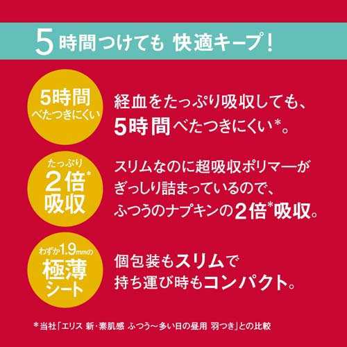 エリス コンパクトガード 多い昼用 羽つき 23cm(46枚入*5袋セット