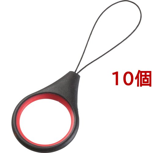 エレコム フィンガーストラップ(ハイブリッド) ブラック P-STFHVBK(10個セット)[その他]