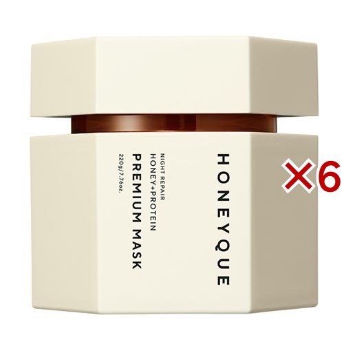 ハニーク ナイトリペア プレミアム ヘアマスク アクアブロッサムハニー(220g×6セット)[トリートメント・ヘアケア その他]