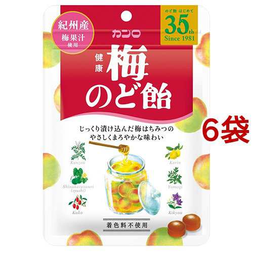 カンロ 健康梅のど飴 90g 6袋セット ハーブキャンディー の通販はau Pay マーケット 爽快ドラッグ