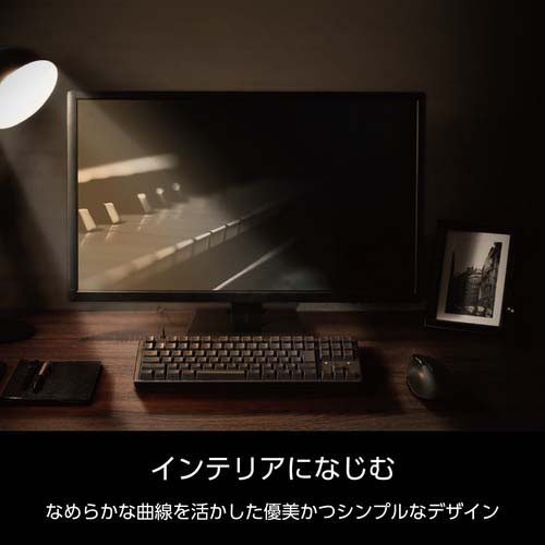 エレコム キーボード 有線 着脱式USBケーブル 静音 赤軸リニア テンキーレス ブラック(1台)[情報家電　その他]_4