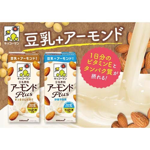 キッコーマン 豆乳飲料 アーモンドPlus(1L*6本入)[豆乳]の通販はau PAY