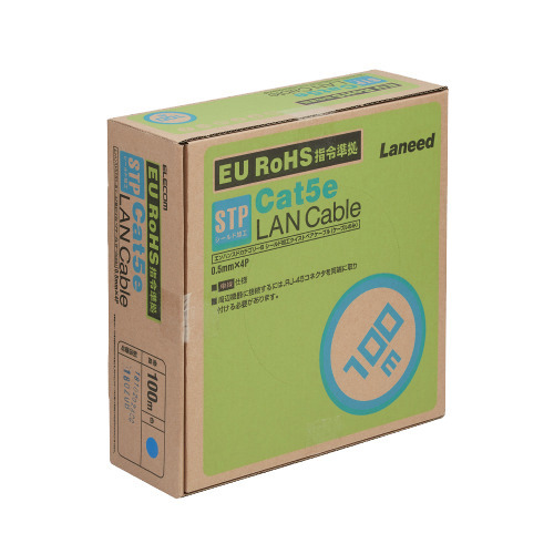 エレコム RoHS対応STPケーブル CAT5E 100m ブルー コネクタなし LD-CTS100／RS(1個)[情報家電　その他]の通販は