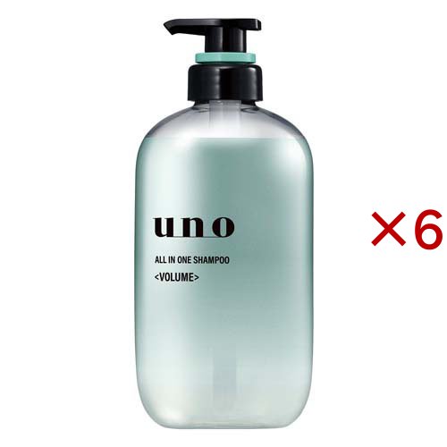 ウーノ オールインワンシャンプー ボリューム(480ml×6セット)[リンスインシャンプー]