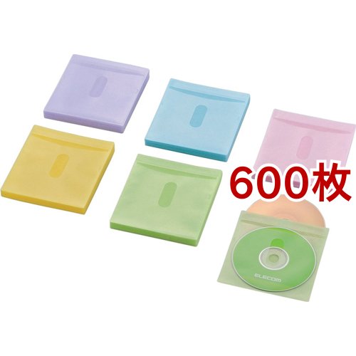 エレコム ブルーレイ・CD・DVD対応不織布ケース CCD-NIWB120ASO(60枚入(両面収納)*10セット)[ブルーレイメディア]