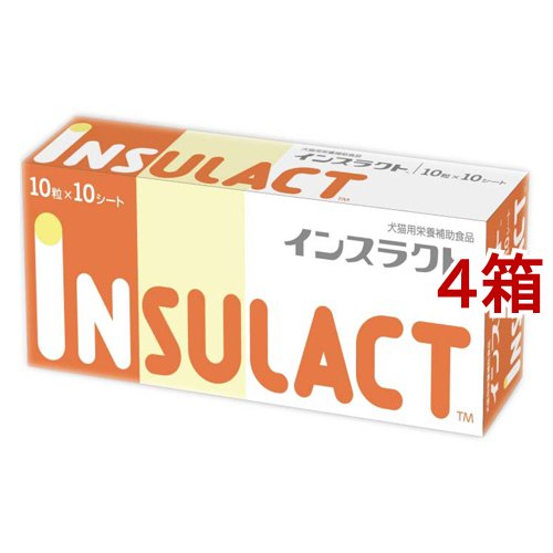 インスラクト(10粒*10シート*4箱セット)[犬のおやつ・サプリメント]