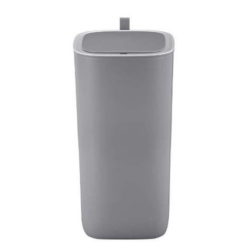 (まとめ)ジョインテックス 持ち手付きゴミ箱丸型11.8Lグレー N152J-G5 5個 〔×3セット〕