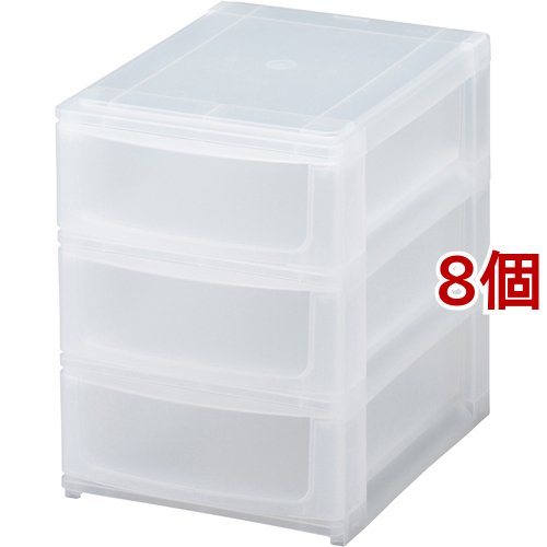 squ+ ナチュラ ポスデコ A5浅3段(8個セット)[収納]