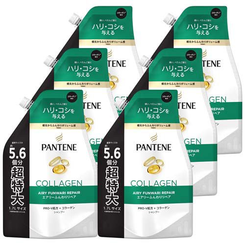 パンテーン エアリーふんわりリペア シャンプー 詰替 超特大 ケース(1700ml×6個)[シャンプー その他]