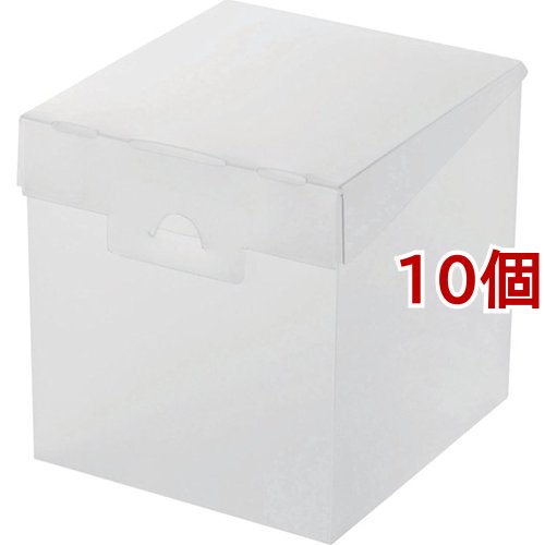 エレコム 組立式メディアケース収納ボックス CCD-MB01CR(10個セット)[DVDメディア]