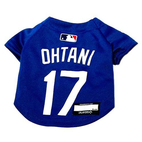 ドジャース大谷ジャージ ブルー XS ペット用(1枚)[犬の洋服]の通販は 5,933円