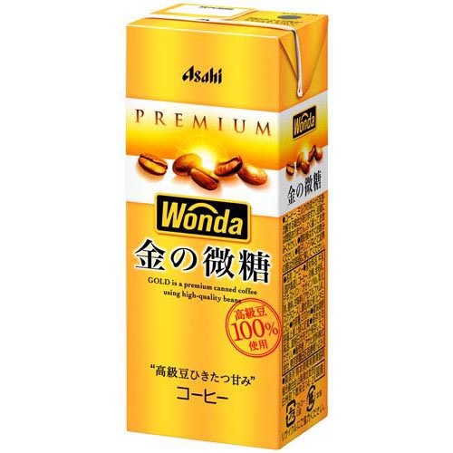 ワンダ 金の微糖 紙パック(200ml×24本入)[缶コーヒー(加糖)]の