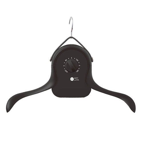 サンコー シワを伸ばすハンガー型乾燥機 アイロンいら〜ず ブラック HRNCLSSBK(1個入)[除湿機・乾燥機]