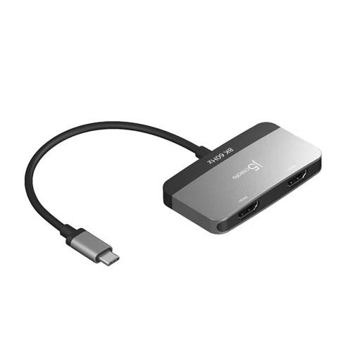 USB-C 8K MSTデュアルHDMIアダプター JCA465(1個)[情報家電　その他]_1