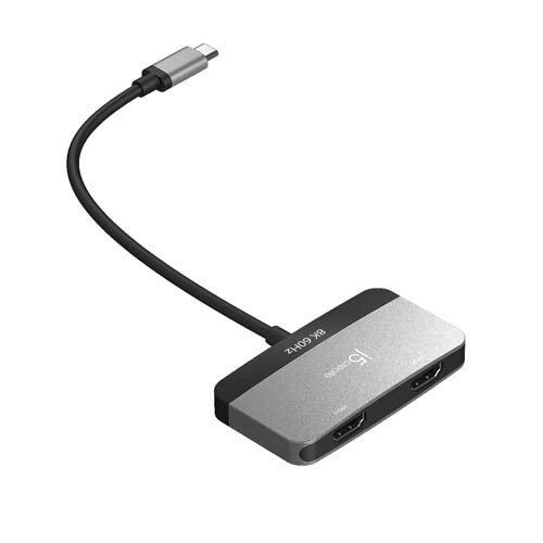 USB-C 8K MSTデュアルHDMIアダプター JCA465(1個)[情報家電　その他]_3