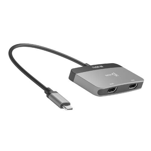 USB-C 8K MSTデュアルHDMIアダプター JCA465(1個)[情報家電　その他]