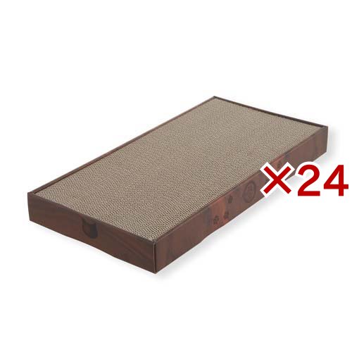 猫壱 バリバリパッド ワイドダークブラウン(24セット)[猫のおもちゃ・しつけ]