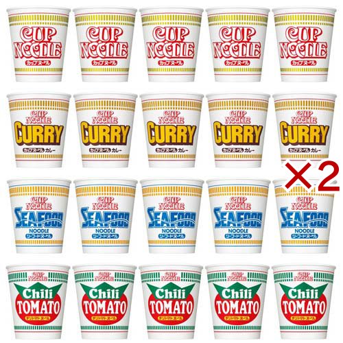 【訳あり】日清食品 カップヌードル 4種詰め合わせアソートセット(20食入×2セット)[カップ麺]