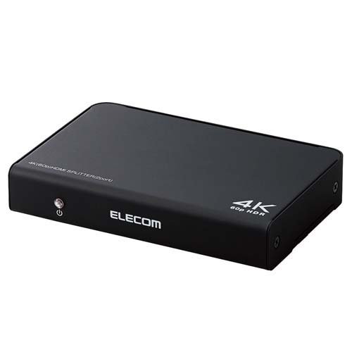 エレコム HDMI分配器 4K 60P 対応 1入力 2出力 ブラック VSP-HDP12BK(1個)[情報家電　その他]