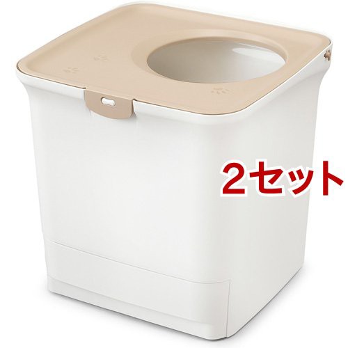 クリア消臭猫用システムトイレ ONC430(2セット)[猫砂・猫トイレ用品]の