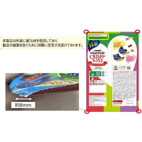 モンプチ クリスピーキッス おやつ バラエティ グレイビーソースかけ2種アソート(144g×15セット)[猫のおやつ・サプリメント]_3