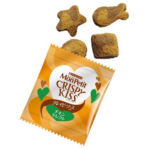 モンプチ クリスピーキッス おやつ バラエティ グレイビーソースかけ2種アソート(144g×15セット)[猫のおやつ・サプリメント]_4