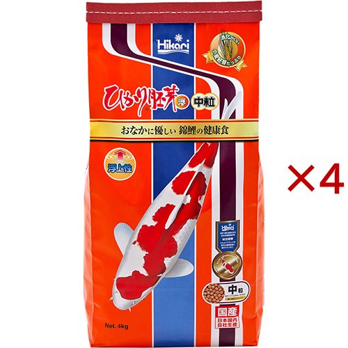 ひかり 胚芽浮 中粒(4kg×4セット)[観賞魚用 餌(エサ)]