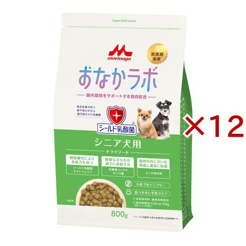 Supergold 土手っ腹科学研究所 年がしら犬用(800g×12仕かける)[ドッグフード(素っ気ないボンネット)]