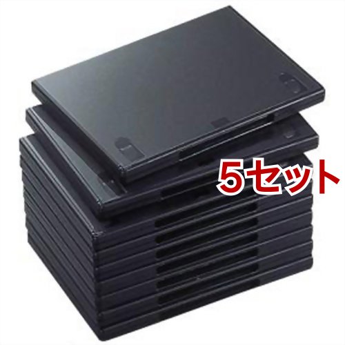 エレコム DVDトールケース CCD-DVD03BK(10個入*5セット)[DVDメディア]
