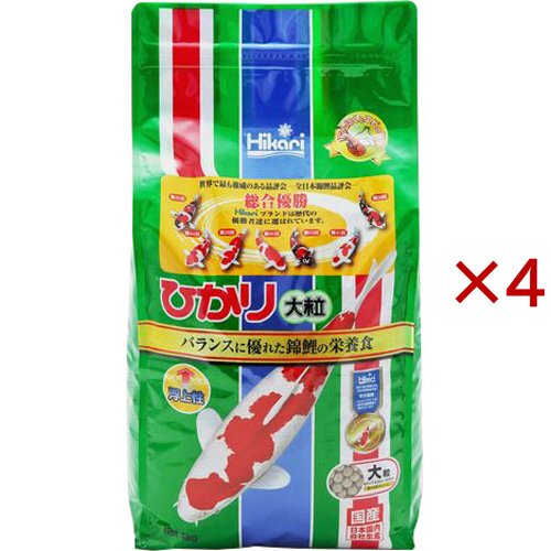 ひかり 大粒(4kg×4セット)[観賞魚用 餌(エサ)]