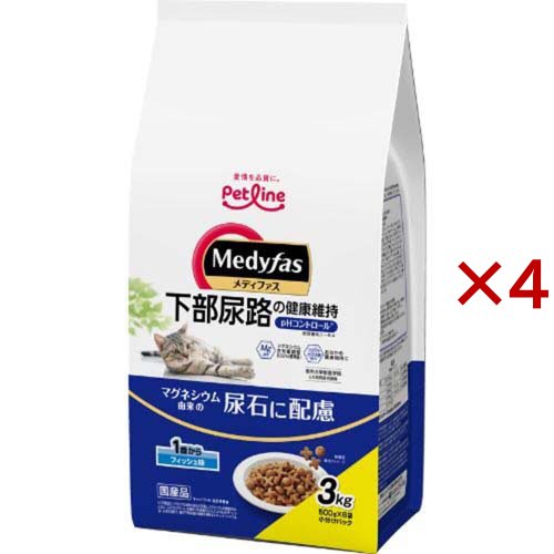 メディファス 1歳から フィッシュ味(6袋入×4セット(1袋500g))[キャットフード(ドライフード)]