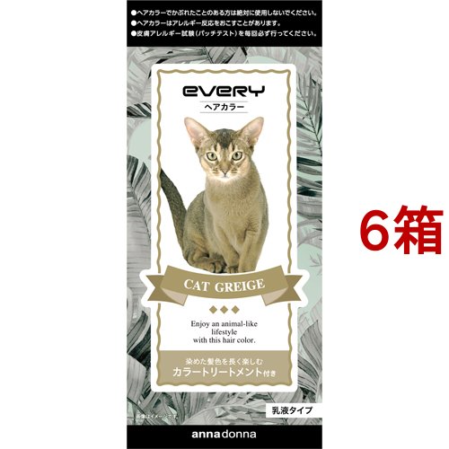 エブリ ヘアカラー キャットグレージュ(6箱セット)[女性用ヘアカラー]