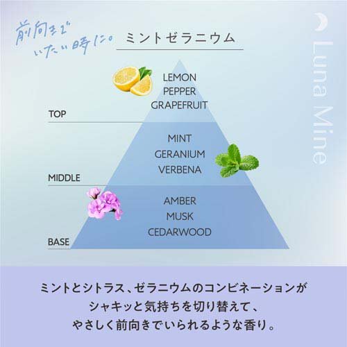 ルナマイン アロマスティック ミントゼラニウム 練り香水(3.4g×5セット)[生理用品 その他]