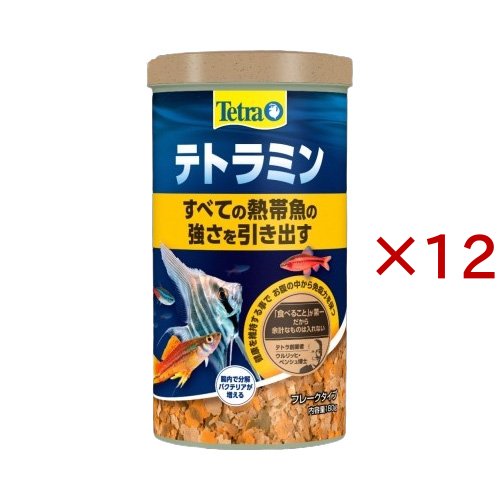テトラミン(180g×12セット)[観賞魚用 餌(エサ)]