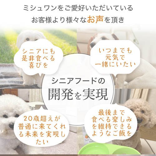 ミシュワン シニアドッグフード 国産鶏肉＆馬肉(1kg×2セット