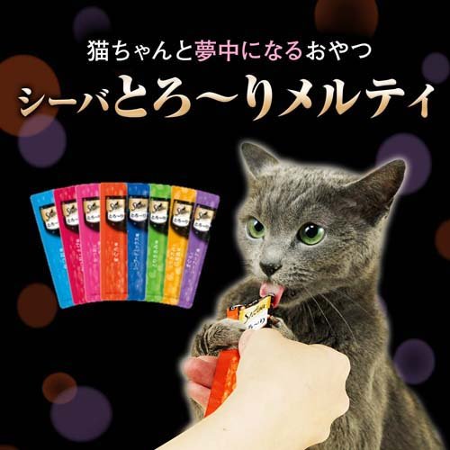 シーバ とろ〜り メルティ とりささみ＆お魚味セレクション(40本入×6セット(1本12g))[猫のおやつ・サプリメント]