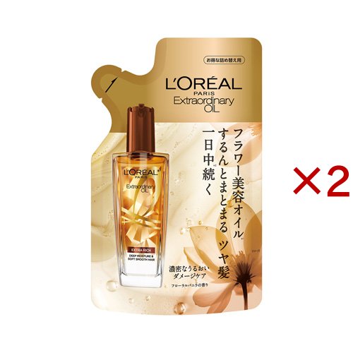 ロレアルパリ　ヘアオイル  詰め替え用　6個セット ロレアル パリ ヘアオイル エクストラリッチ フィニッシュ