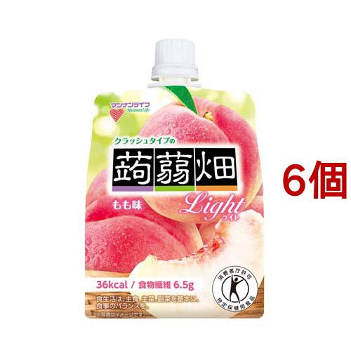 クラッシュタイプの蒟蒻畑ライト もも味 150g 6コセット ダイエットゼリー の通販はau Pay マーケット 爽快ドラッグ