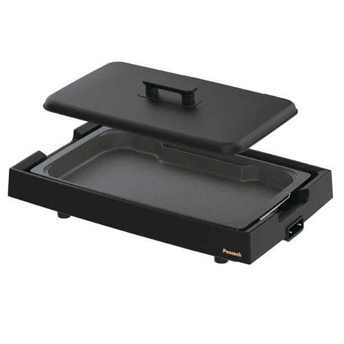 ピーコック魔法瓶 ホットプレート ブラック WKV-13B B(1台)[ホットプレート ホットサンドメーカー]