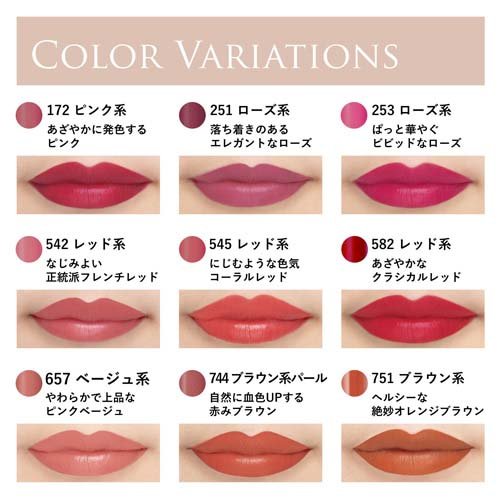  赤系リップスティック 7本セット ちふれ リップスティック Y 657(2.5g)[リップカラー]の通販はau PAY